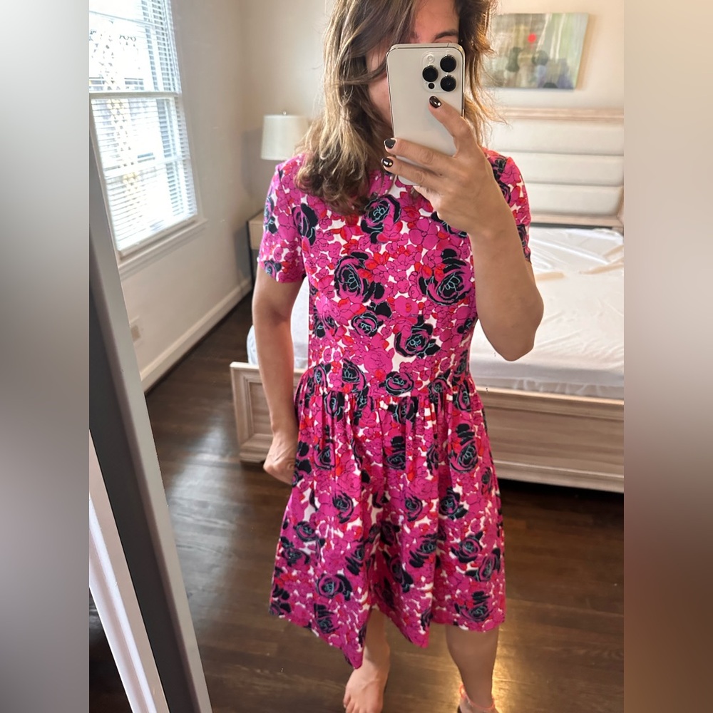 Vintage Oscar de la Renta Floral Dress - Picture 11 of 11